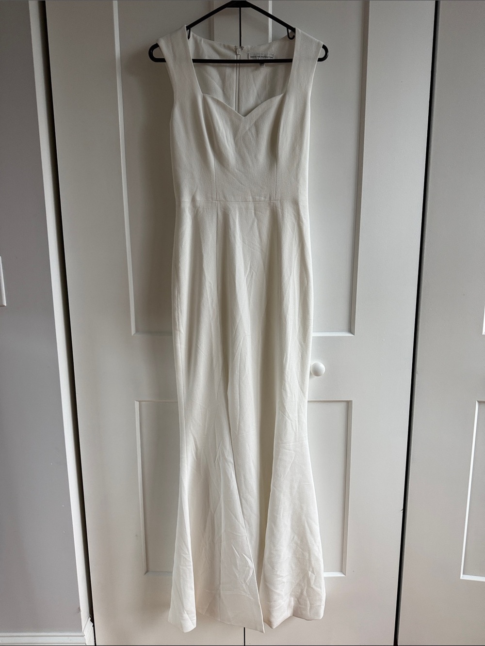 Dress The Population Elegant White Sleeveless Maxi Dress